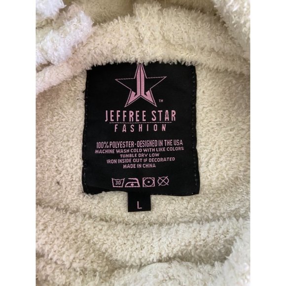 Jeffree Star cream colored hoodie size large - Picture 4 of 5
